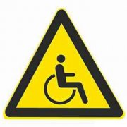 注意残疾人标志图片_交通标志注意残疾人标志图片学校