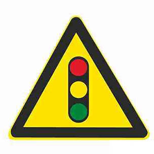 注意信号灯标志图片_交通标志注意信号灯标志的含义是什么？
