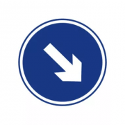 靠右侧道路行驶标志的意义_交通标志靠右侧道路行驶怎么走