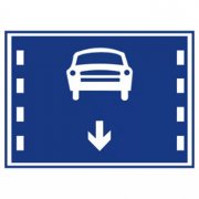 交通指示标志机动车车道标志图片含义