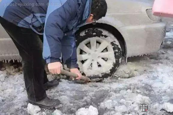 冬季雨雪天洗车后禁忌拉手刹