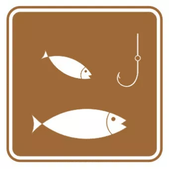 钓鱼标志