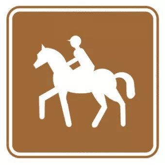 骑马标志图片含义_交通旅游区标志大全
