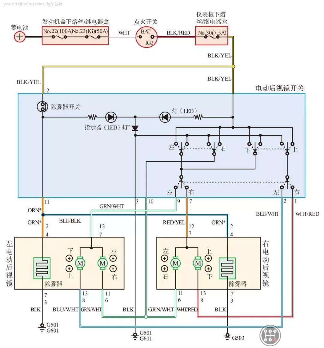 汽车电路图的识图要领图片