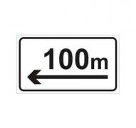 向左100米或者向左50米标志什么意思？