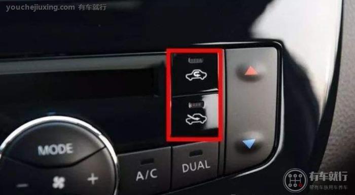 汽车空调内外循环标志图片