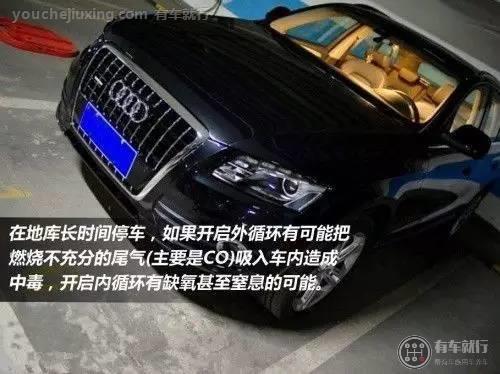 地库停车使用空调使用不当会有生命危险