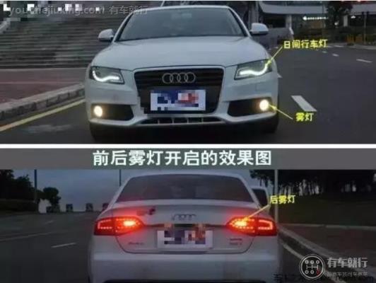 前、后雾灯开启的效果