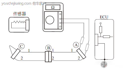 距离较远时检测断路方法