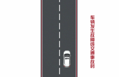 车辆发生故障或交通事故时需打开双闪灯