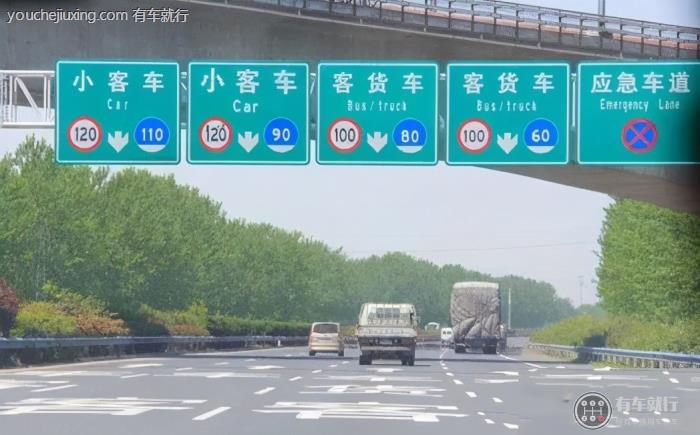 高速2车道3车道4车道速度