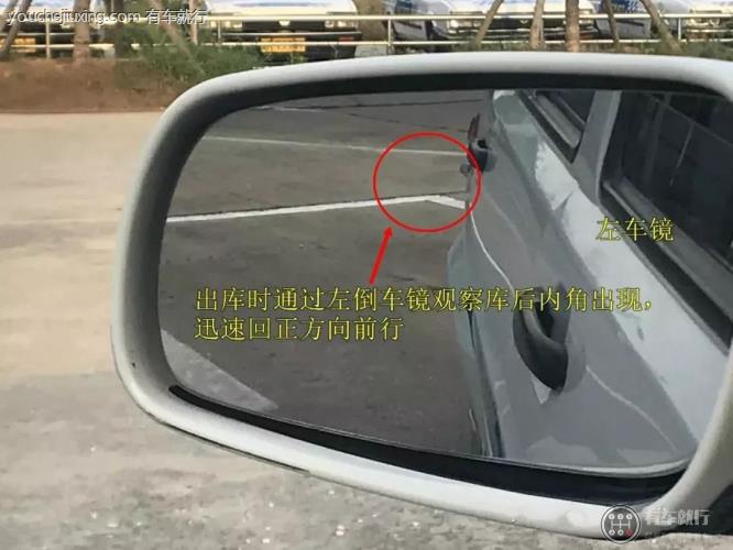 侧方位出库怎么打方向盘怎么看点位