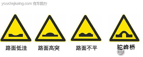 桥头跳车严重路段标志